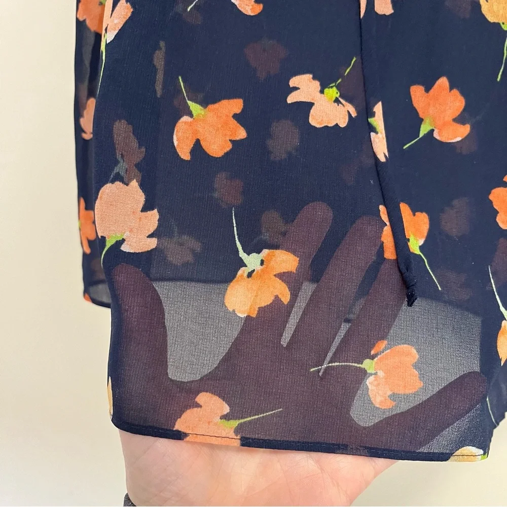 Cabi Floral Sunset Kiss Sheer Blouse - Size L - Picture 6 of 13